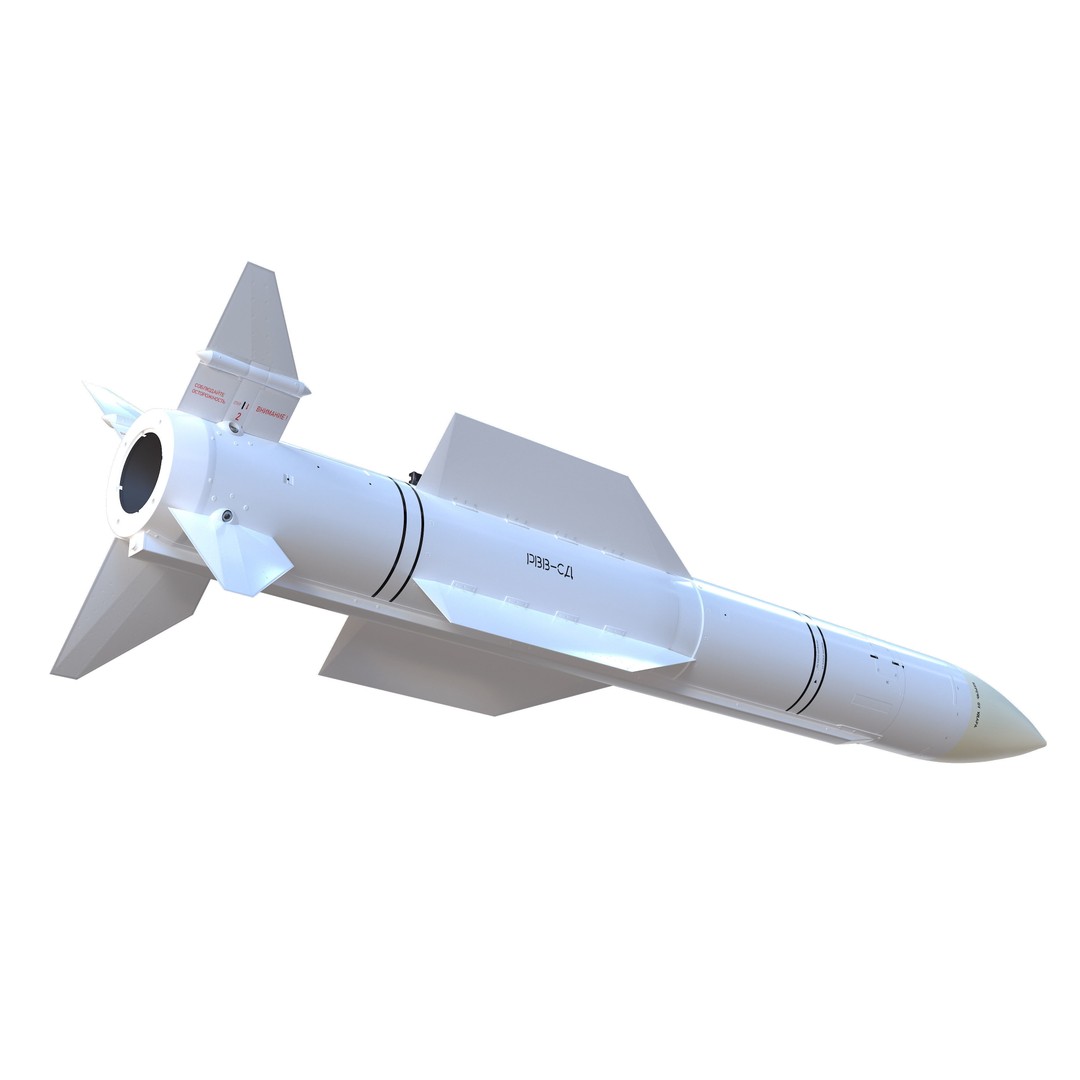 RVV-BD Aircraft Guided Air-to-Air Missile 3D Model – PBR Game Asset, FBX - View 14