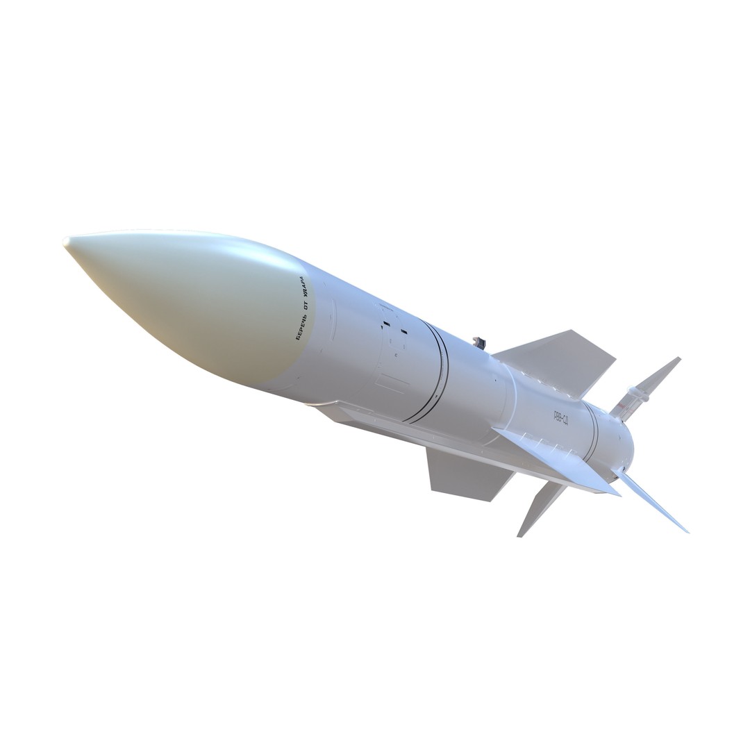 RVV-BD Aircraft Guided Air-to-Air Missile 3D Model – PBR Game Asset, FBX - View 16