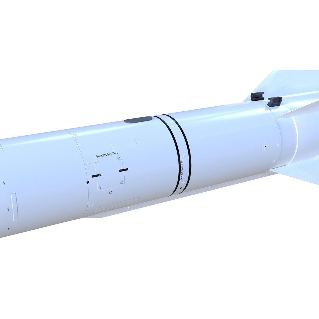 RVV-BD Aircraft Guided Air-to-Air Missile 3D Model – PBR Game Asset, FBX - View 18