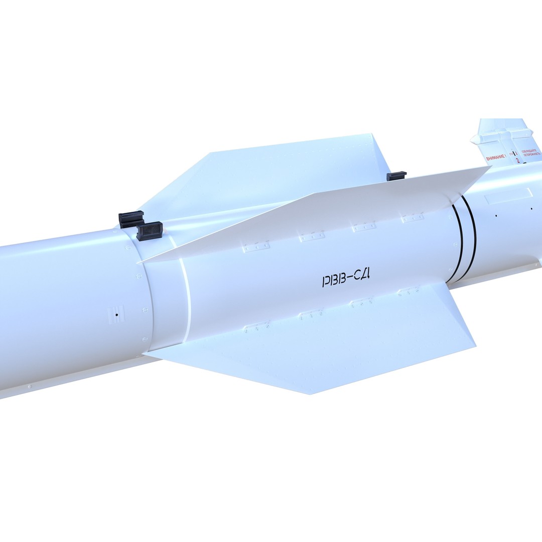 RVV-BD Aircraft Guided Air-to-Air Missile 3D Model – PBR Game Asset, FBX - View 19