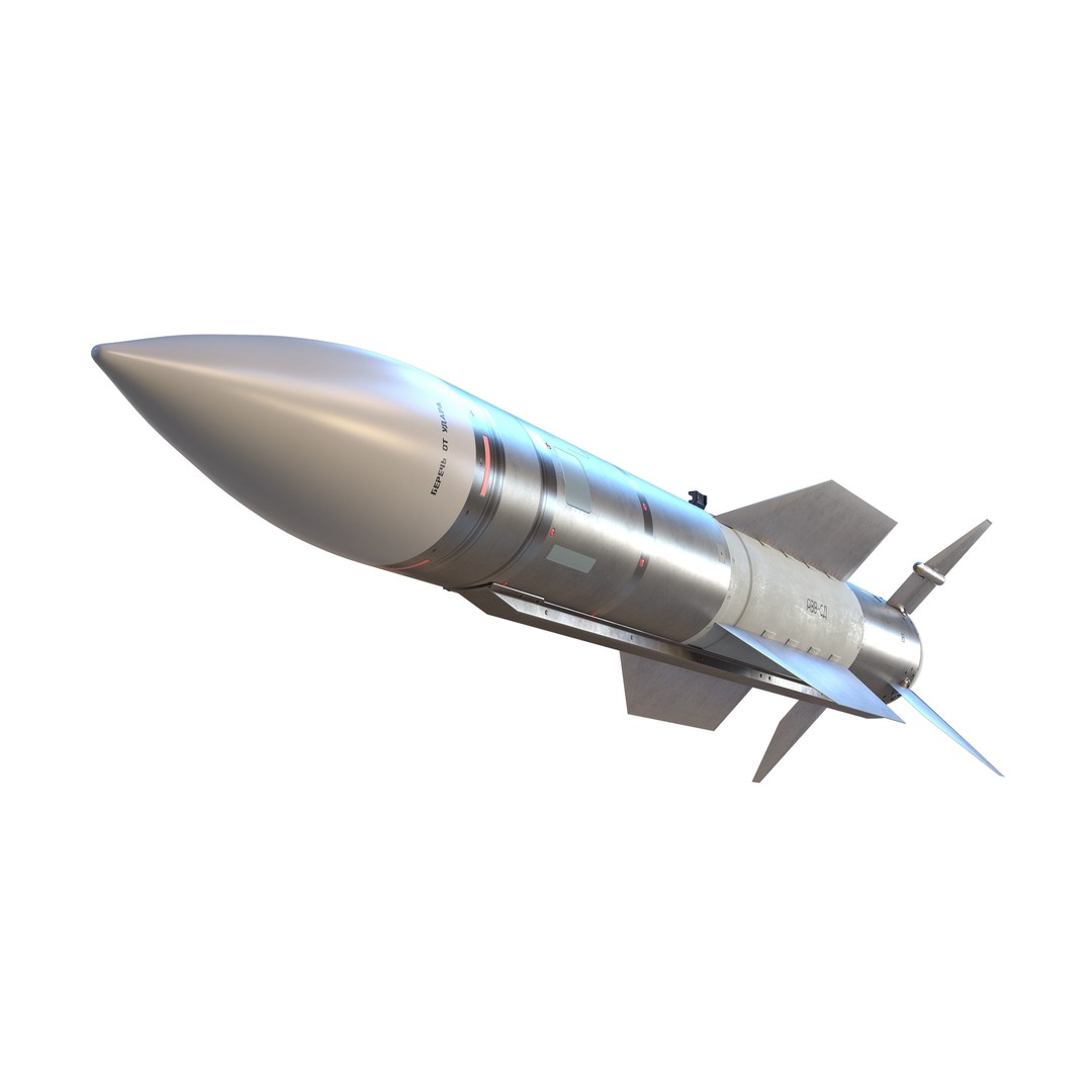 RVV-BD Aircraft Guided Air-to-Air Missile 3D Model – PBR Game Asset, FBX - View 6