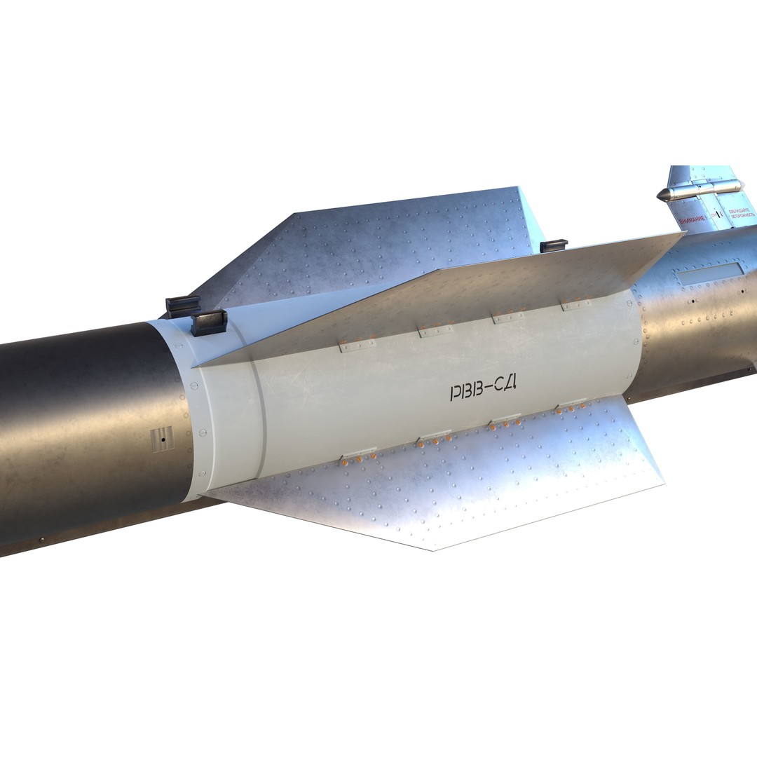 RVV-BD Aircraft Guided Air-to-Air Missile 3D Model – PBR Game Asset, FBX - View 9
