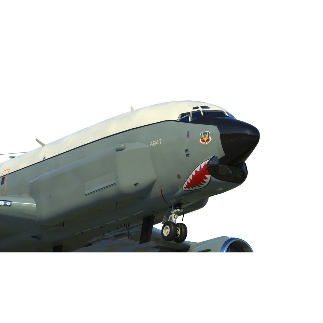 Boeing RC-135 U Combat Sent 3D Model – PBR Military Aircraft, FBX - View 14