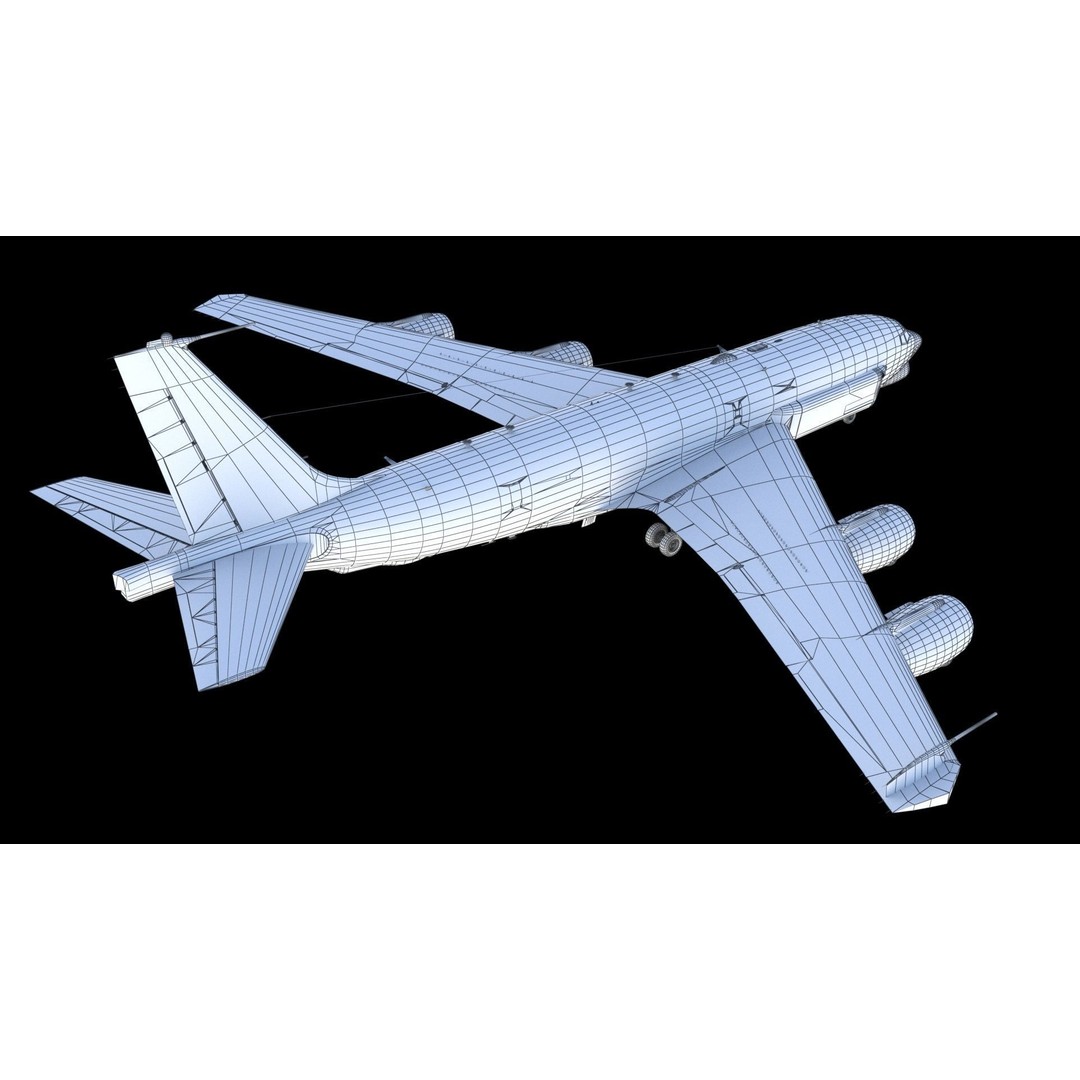 Boeing RC-135 U Combat Sent 3D Model – PBR Military Aircraft, FBX - View 21