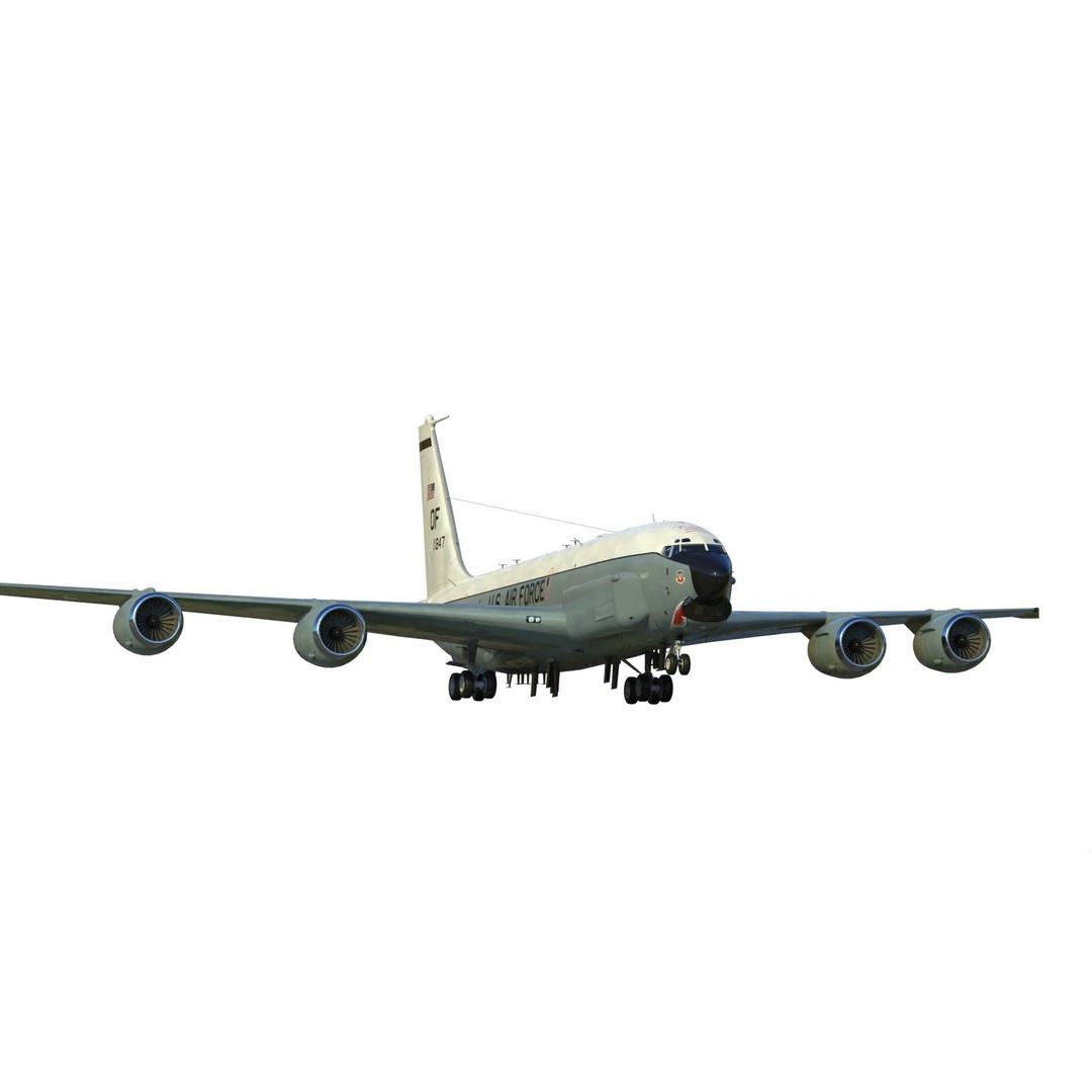 Boeing RC-135 U Combat Sent 3D Model – PBR Military Aircraft, FBX - View 5