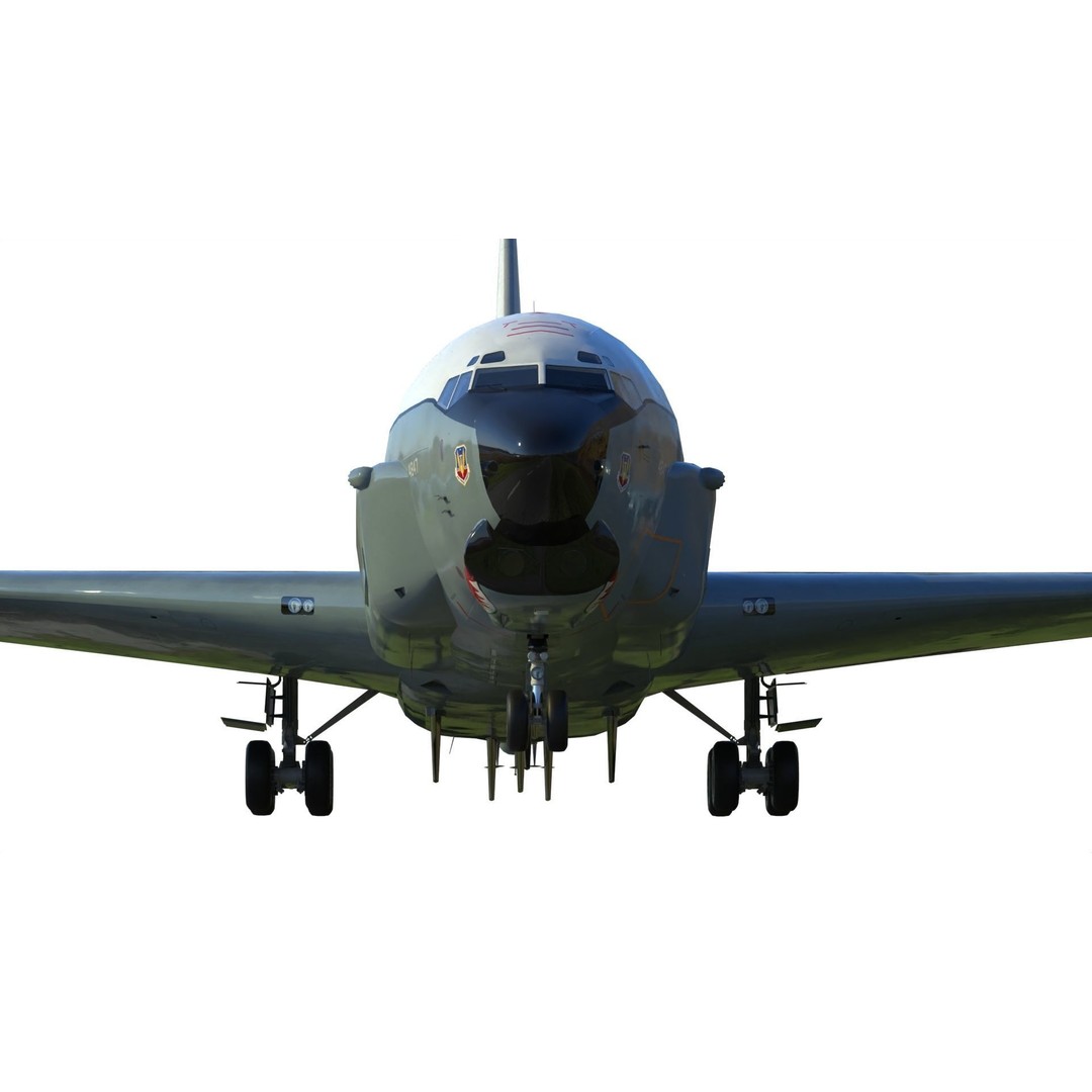 Boeing RC-135 U Combat Sent 3D Model – PBR Military Aircraft, FBX - View 6