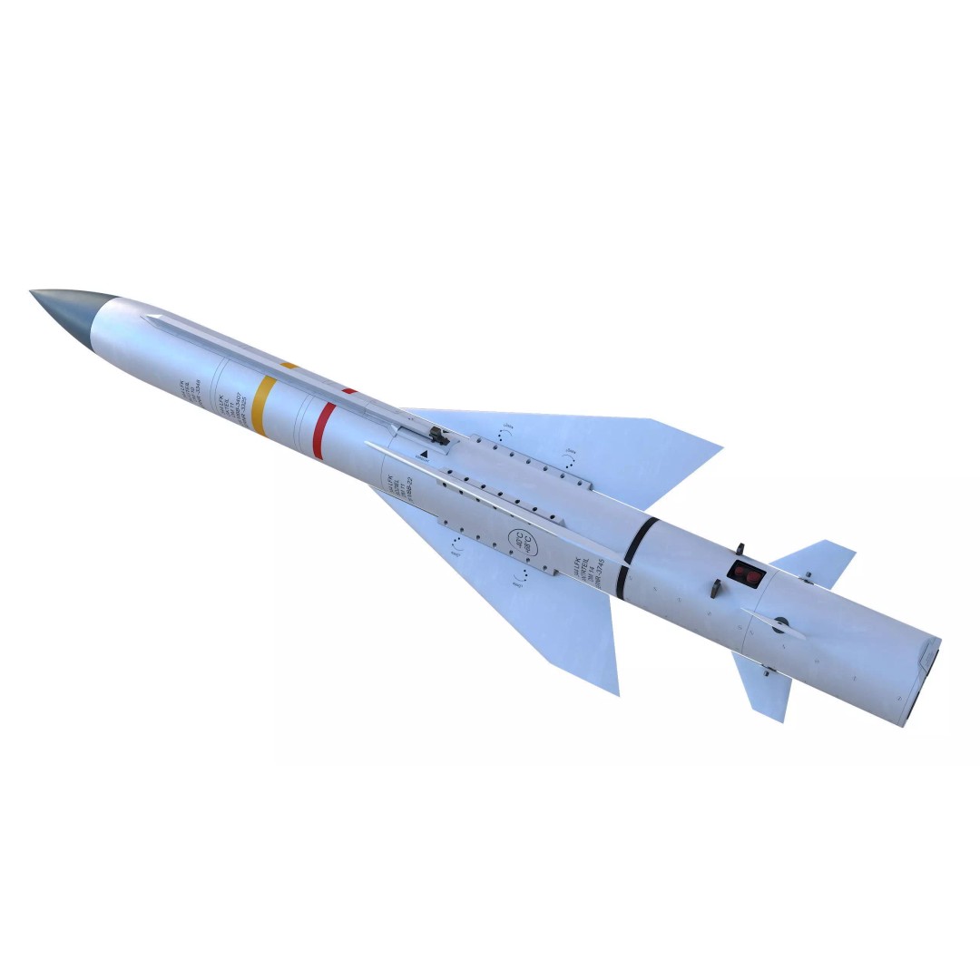 AS 34 Kormoran 3D Model – PBR Missile Asset, FBX, OBJ, Blender - View 11