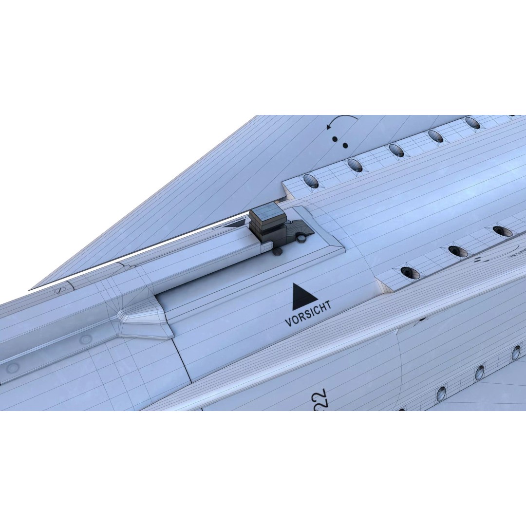 AS 34 Kormoran 3D Model – PBR Missile Asset, FBX, OBJ, Blender - View 21