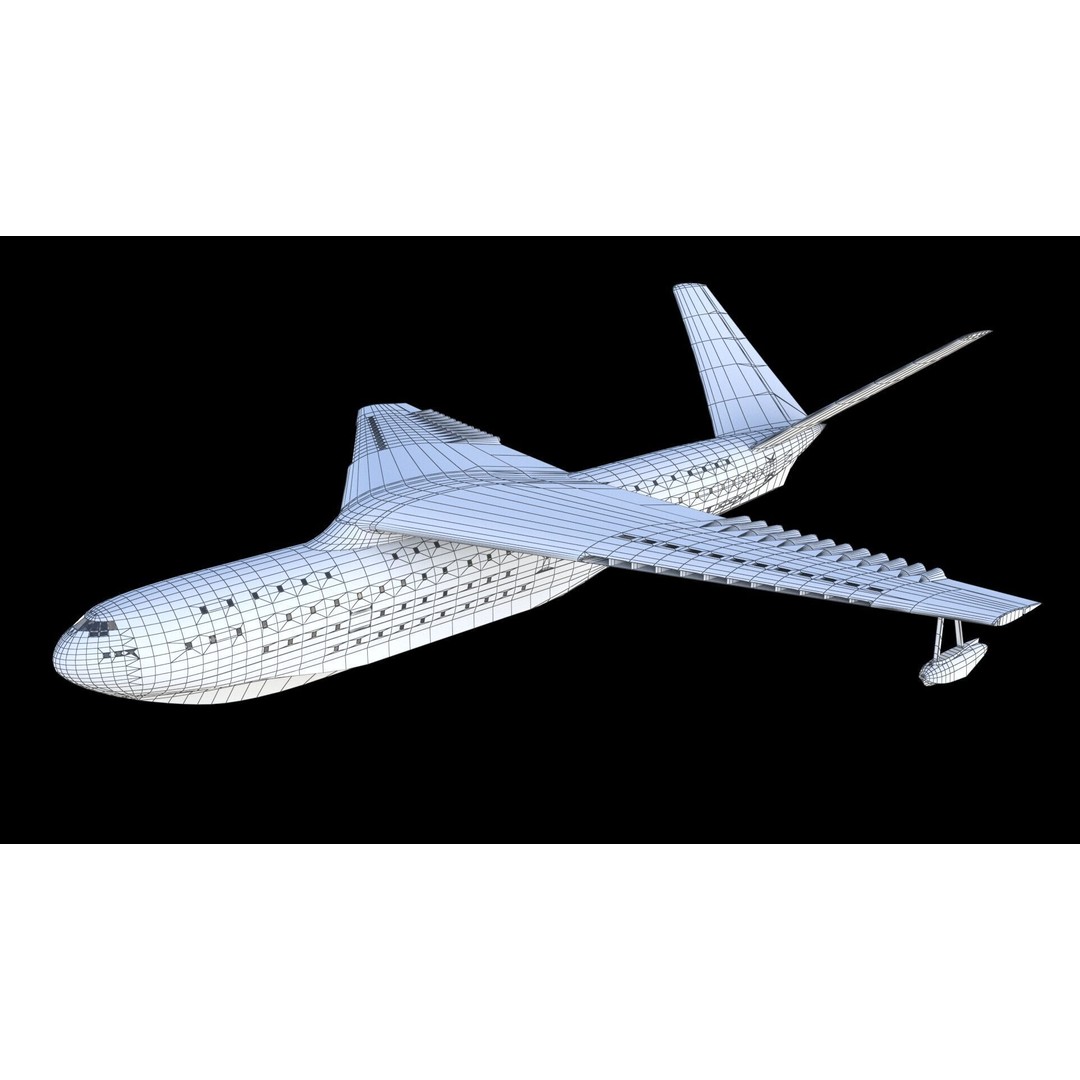 Saunders-Roe Queen 3D Model – British Jet Seaplane, FBX - View 19