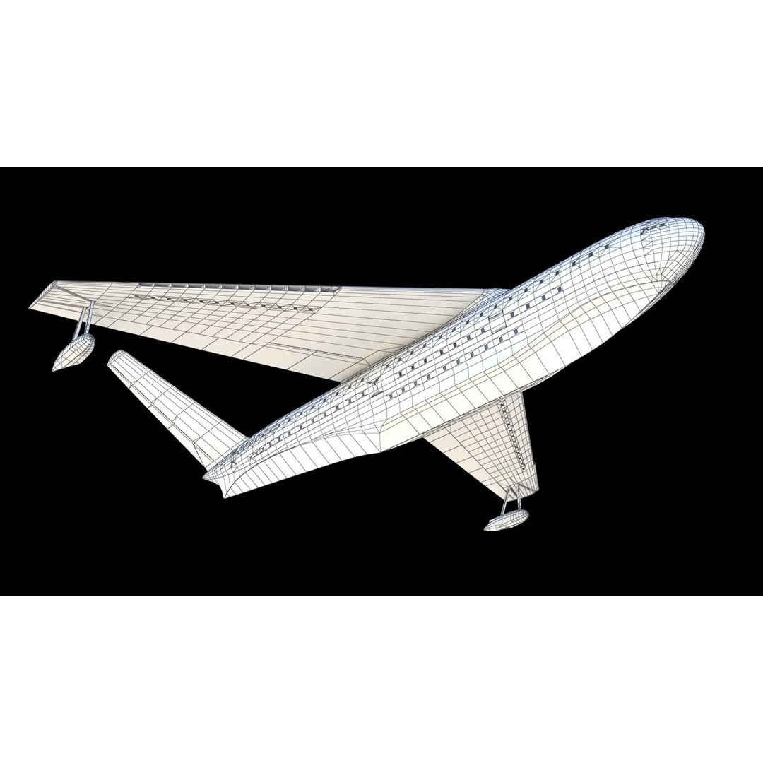 Saunders-Roe Queen 3D Model – British Jet Seaplane, FBX - View 20