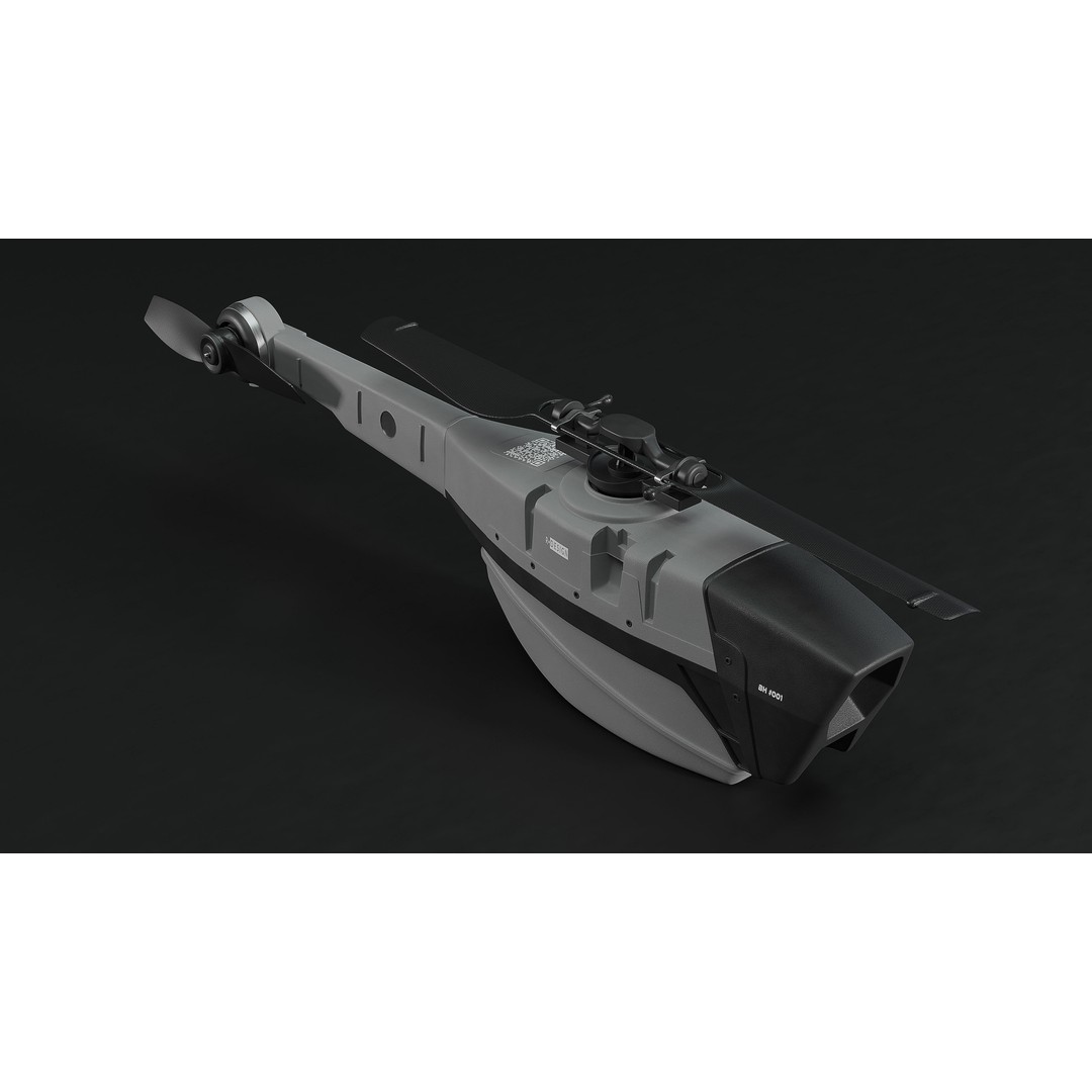 Black Hornet Drone 3D Model – High Poly Animated Rigged Asset, Blender - View 6