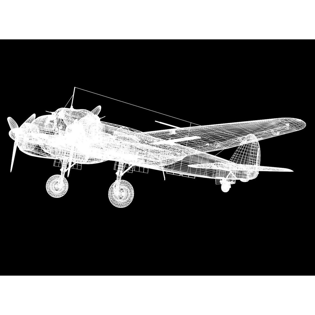 Junkers Ju 88 D-2 3D Model – High Poly Military Aircraft, FBX
