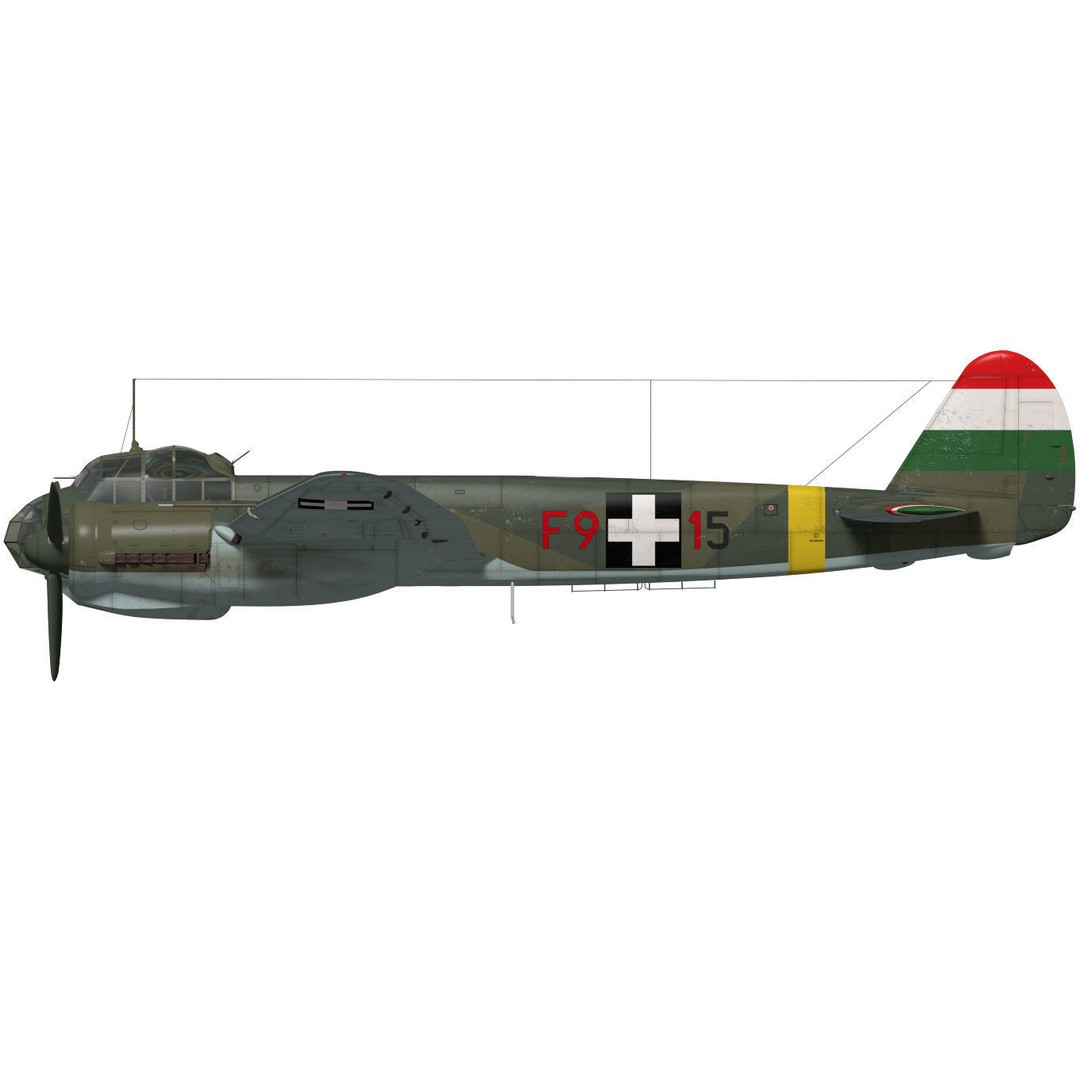 Junkers Ju 88 D-2 3D Model – High Poly Military Aircraft, FBX - View 11