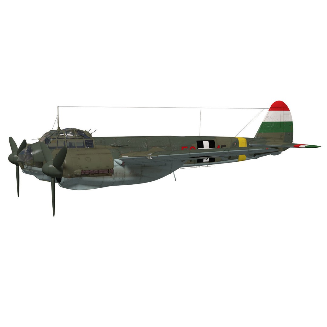 Junkers Ju 88 D-2 3D Model – High Poly Military Aircraft, FBX - View 4