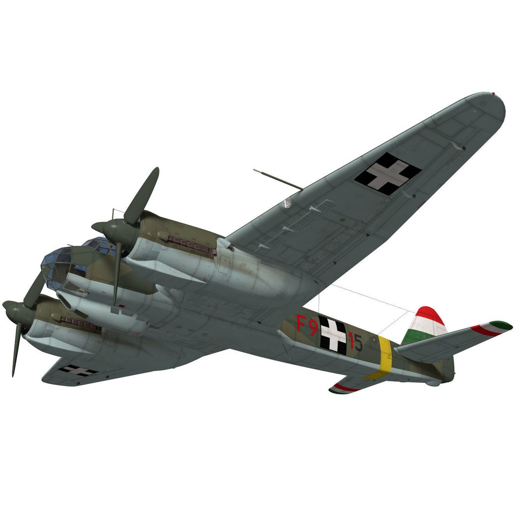 Junkers Ju 88 D-2 3D Model – High Poly Military Aircraft, FBX - View 5