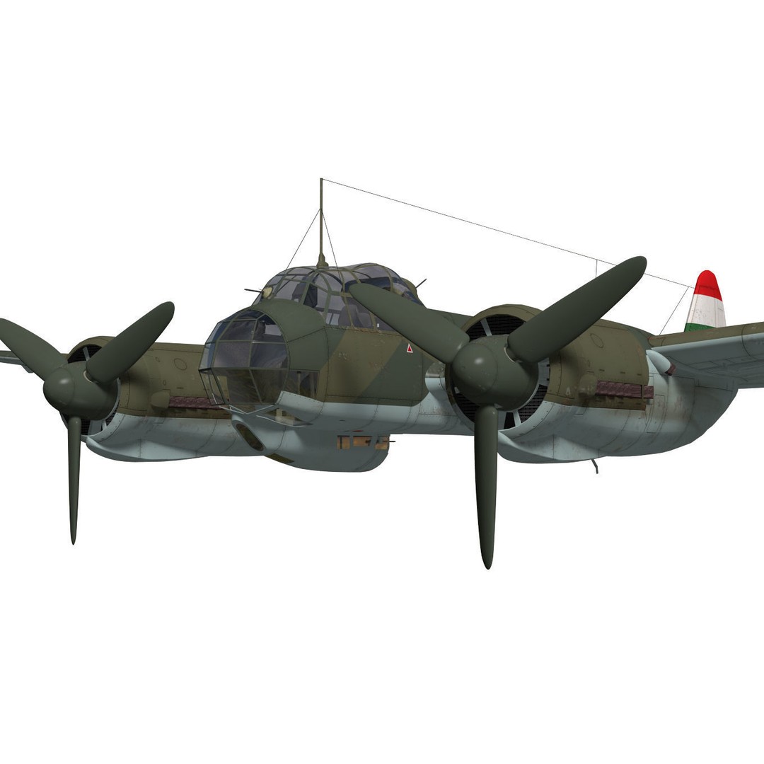 Junkers Ju 88 D-2 3D Model – High Poly Military Aircraft, FBX - View 6