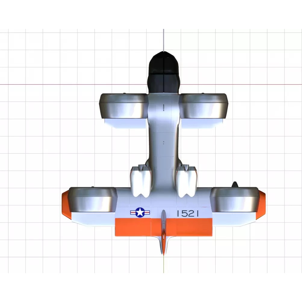 Bell X-22 3D Model – Low Poly Hover Assault Transport, FBX, OBJ - View 41
