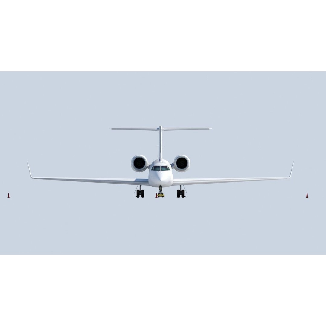 Gulfstream IV 3D Model – Low Poly Static Aircraft, FBX