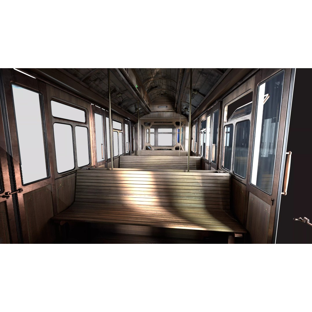 Fly Fantastic Train 3D Model – High Poly PBR Transport Asset, FBX, OBJ - View 17