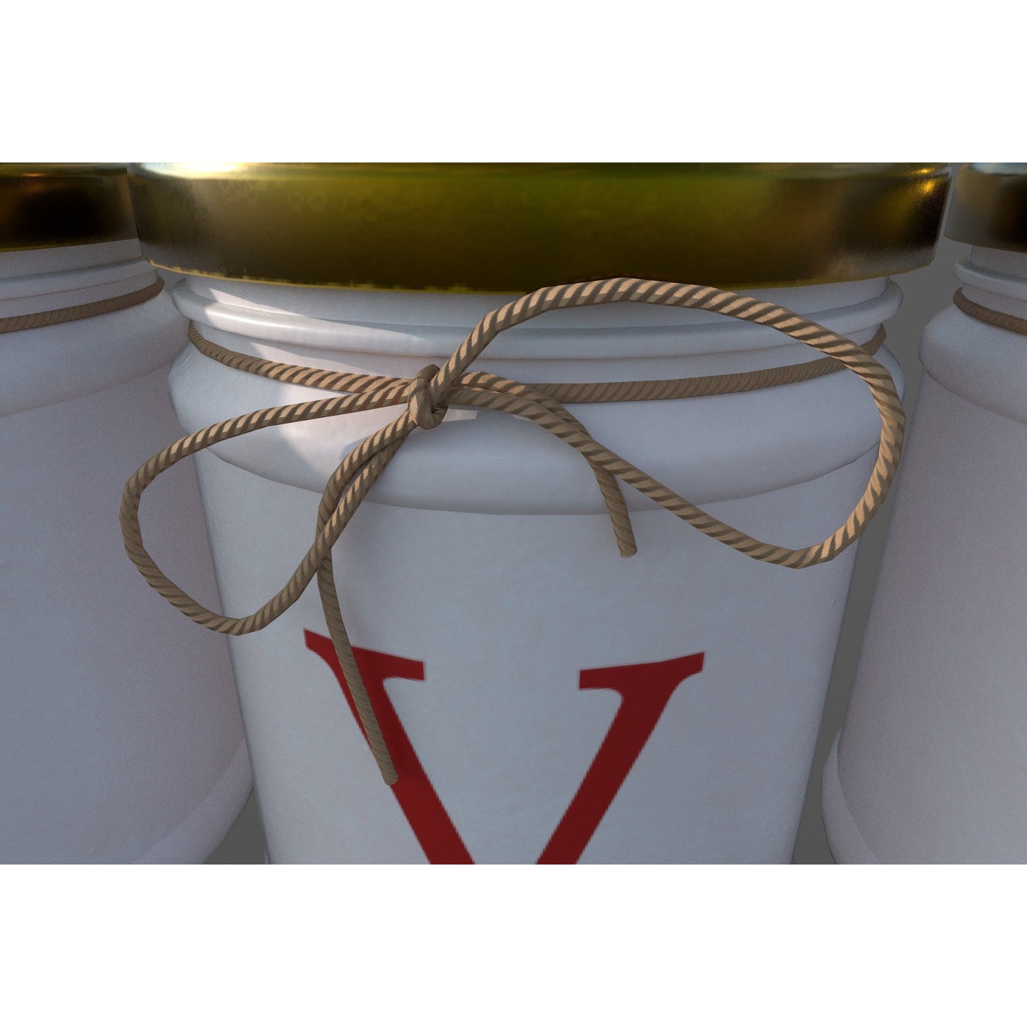 Jars L-O-V-E - PBR Game-Ready 3D Model - View 10
