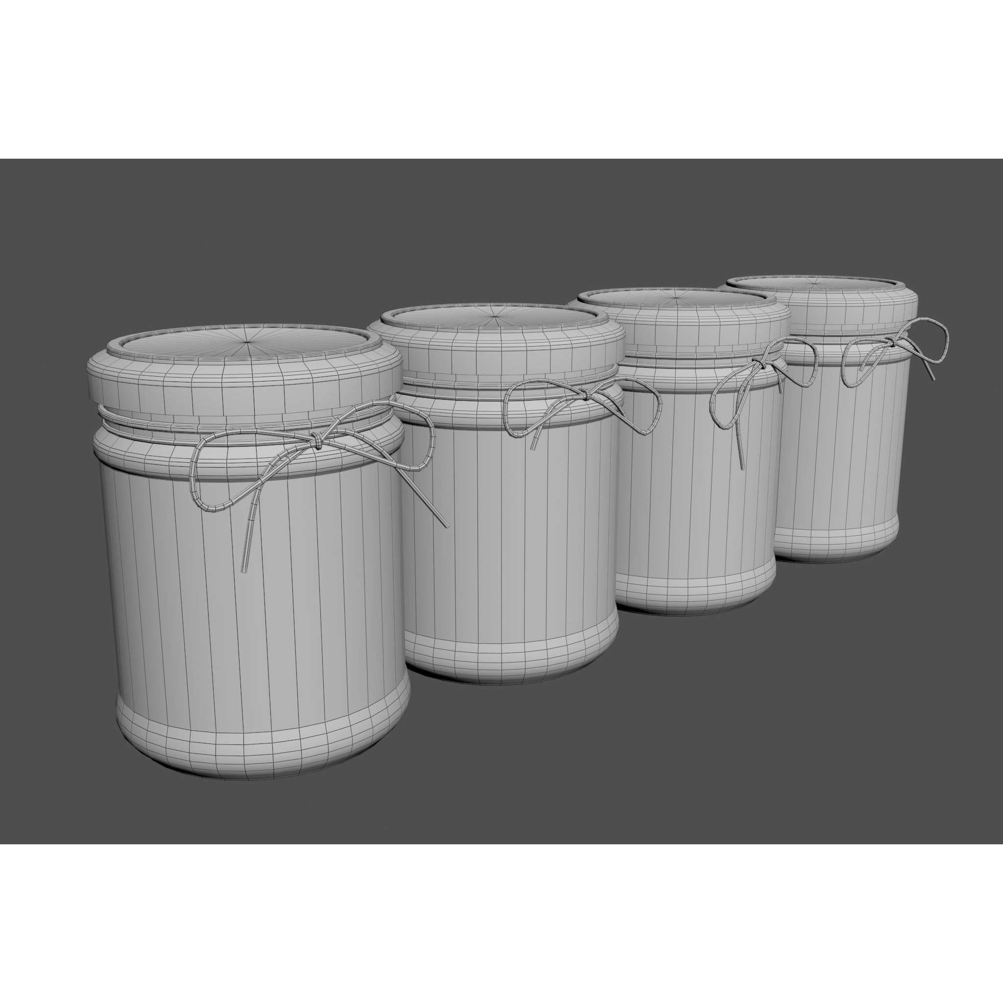 Jars L-O-V-E - PBR Game-Ready 3D Model - View 13