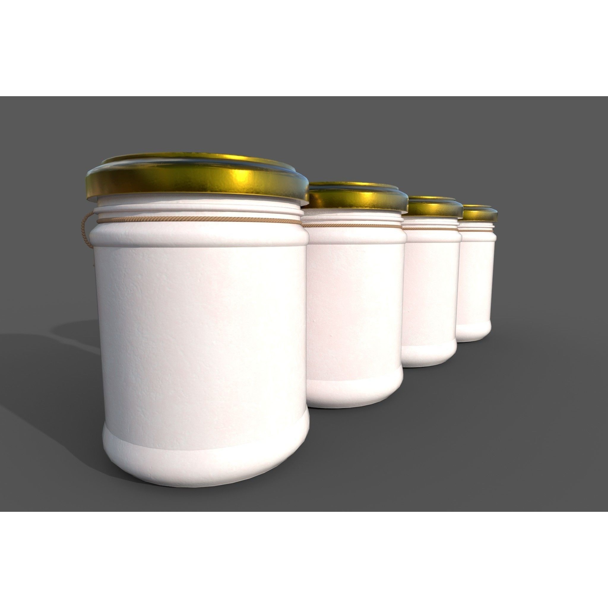 Jars L-O-V-E - PBR Game-Ready 3D Model - View 5
