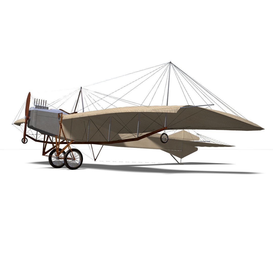 Etrich Taube 3D Model – Historic Aircraft, High Poly, FBX - View 7