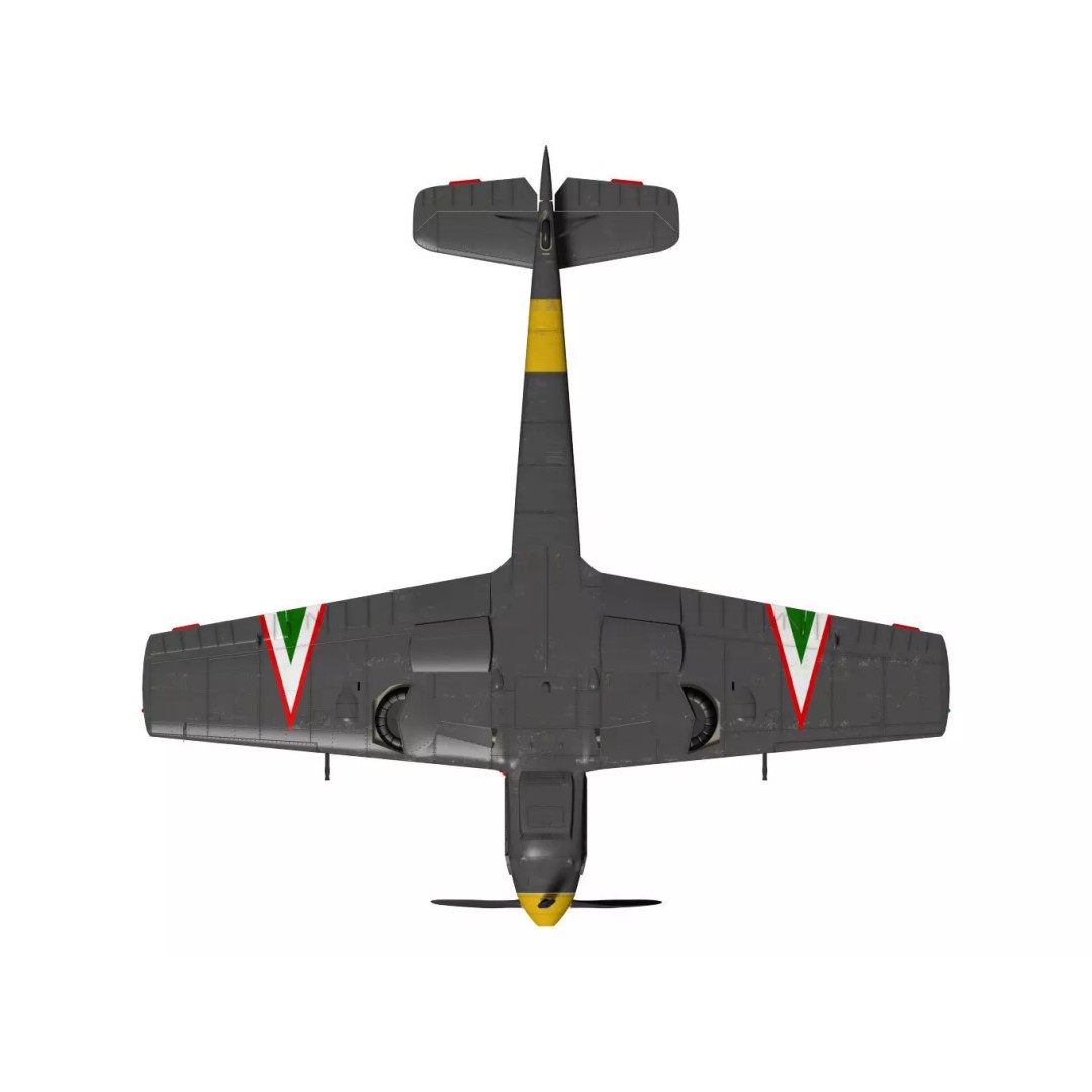Messerschmitt Bf 109 E4 3D Model – High Poly WWII Fighter Aircraft, FBX - View 14