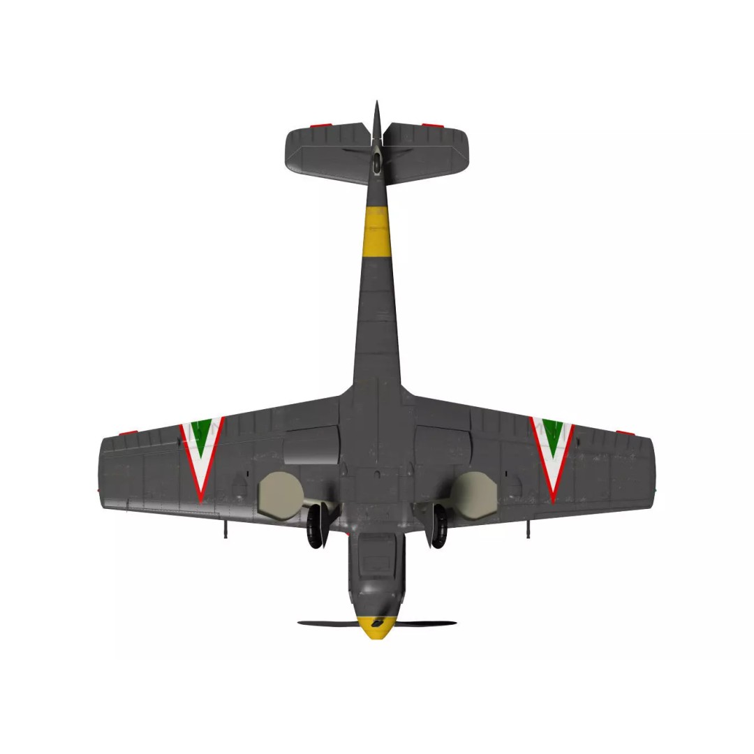 Messerschmitt Bf 109 E4 3D Model – High Poly WWII Fighter Aircraft, FBX - View 15