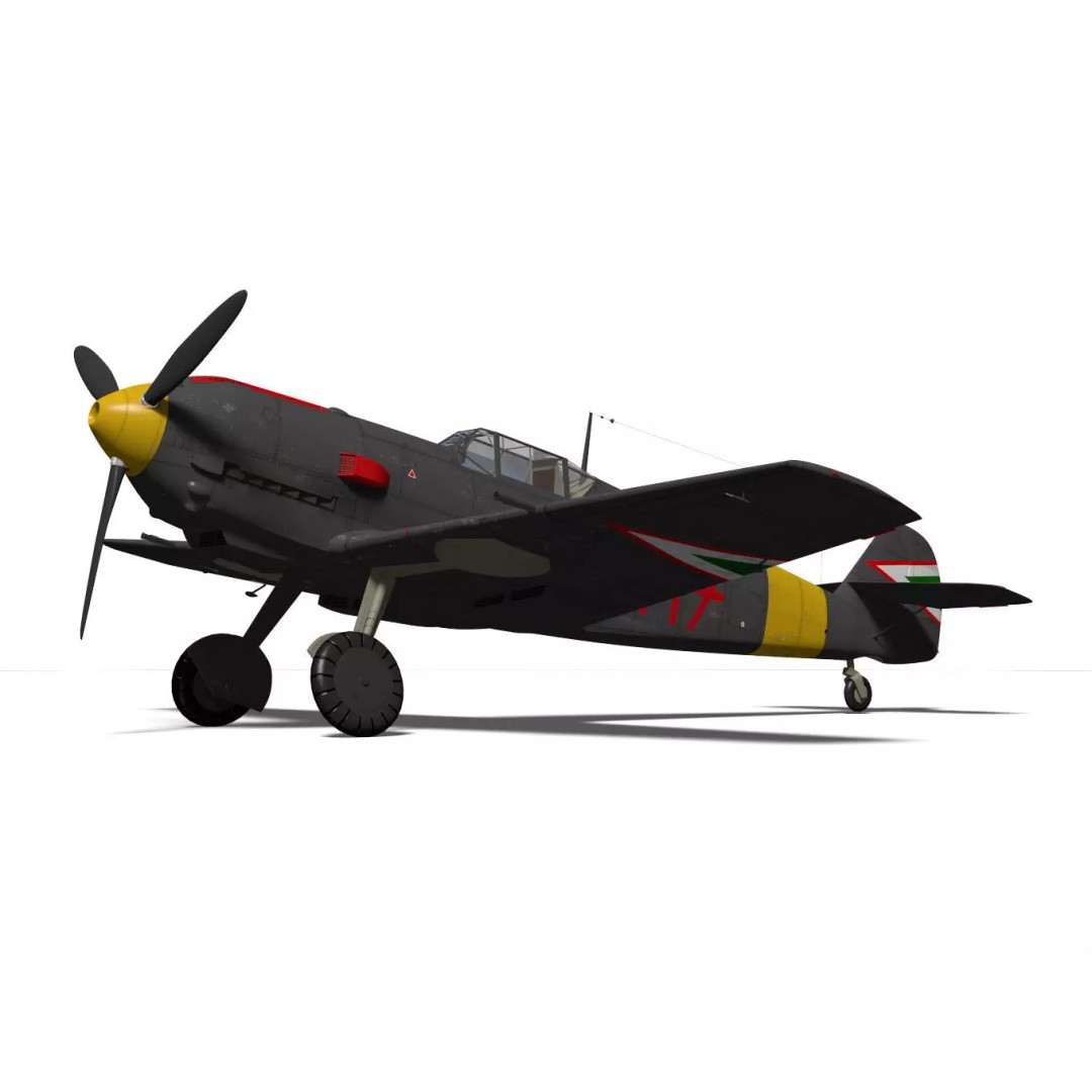Messerschmitt Bf 109 E4 3D Model – High Poly WWII Fighter Aircraft, FBX - View 7