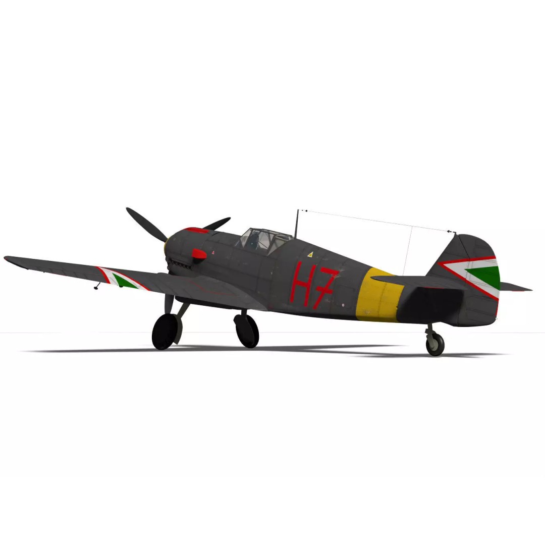 Messerschmitt Bf 109 E4 3D Model – High Poly WWII Fighter Aircraft, FBX - View 8