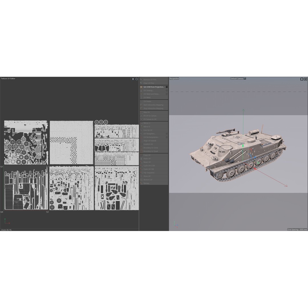 BTR 50 Amphibious Armored Tank 3D Model – Low Poly PBR Game Asset, FBX - View 12