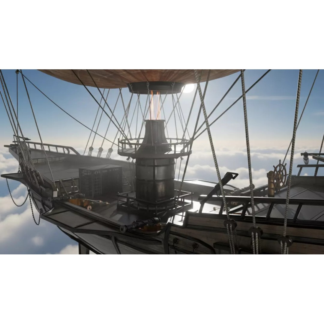 Steampunk Airship 3D Model – Premium Low-Poly Game Asset, FBX - View 2