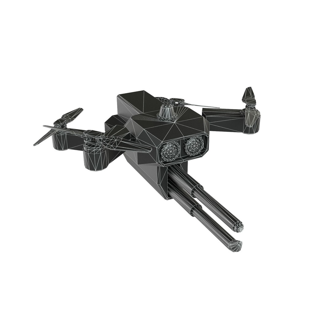 Repair Drone 3D Model – Low Poly Game Asset, FBX, Blender - View 10