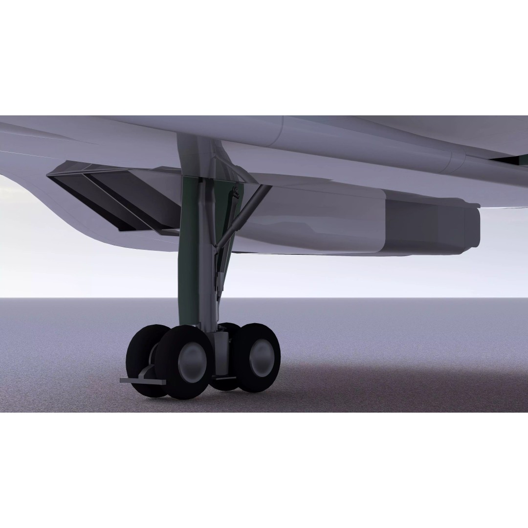 Concorde 3D Model – High Poly Aircraft with Multiple Templates, FBX