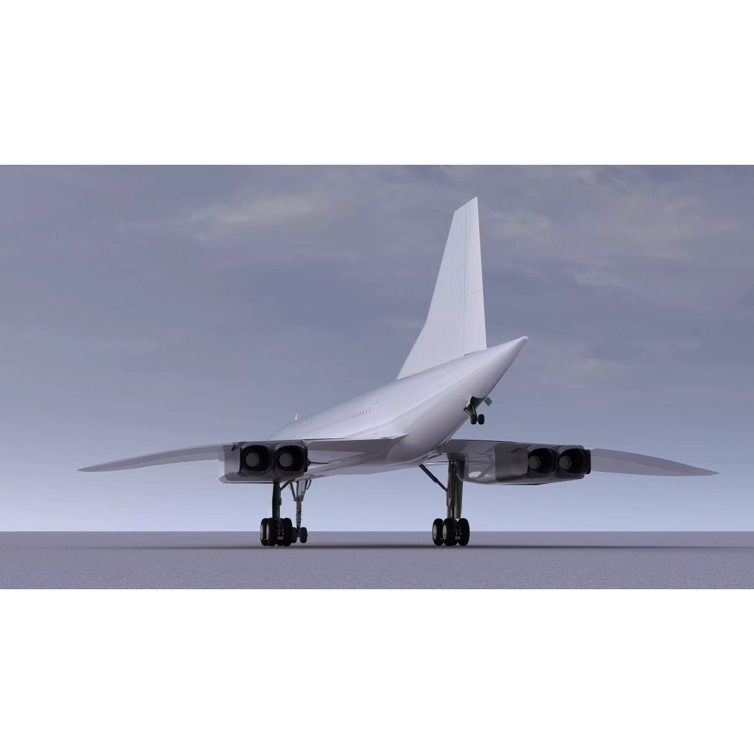 Concorde 3D Model – High Poly Aircraft with Multiple Templates, FBX - View 19