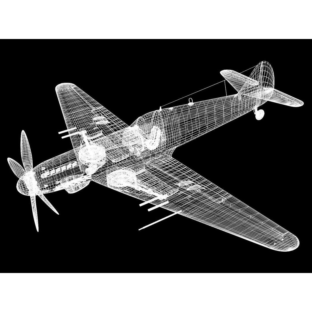 Skoda Kauba V5 3D Model – High Poly Military Aircraft, FBX - View 17
