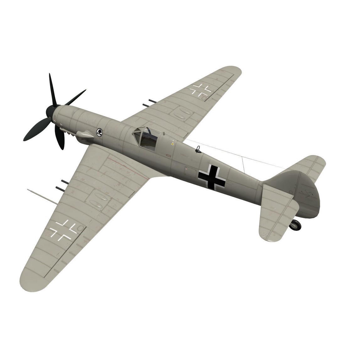 Skoda Kauba V5 3D Model – High Poly Military Aircraft, FBX - View 3