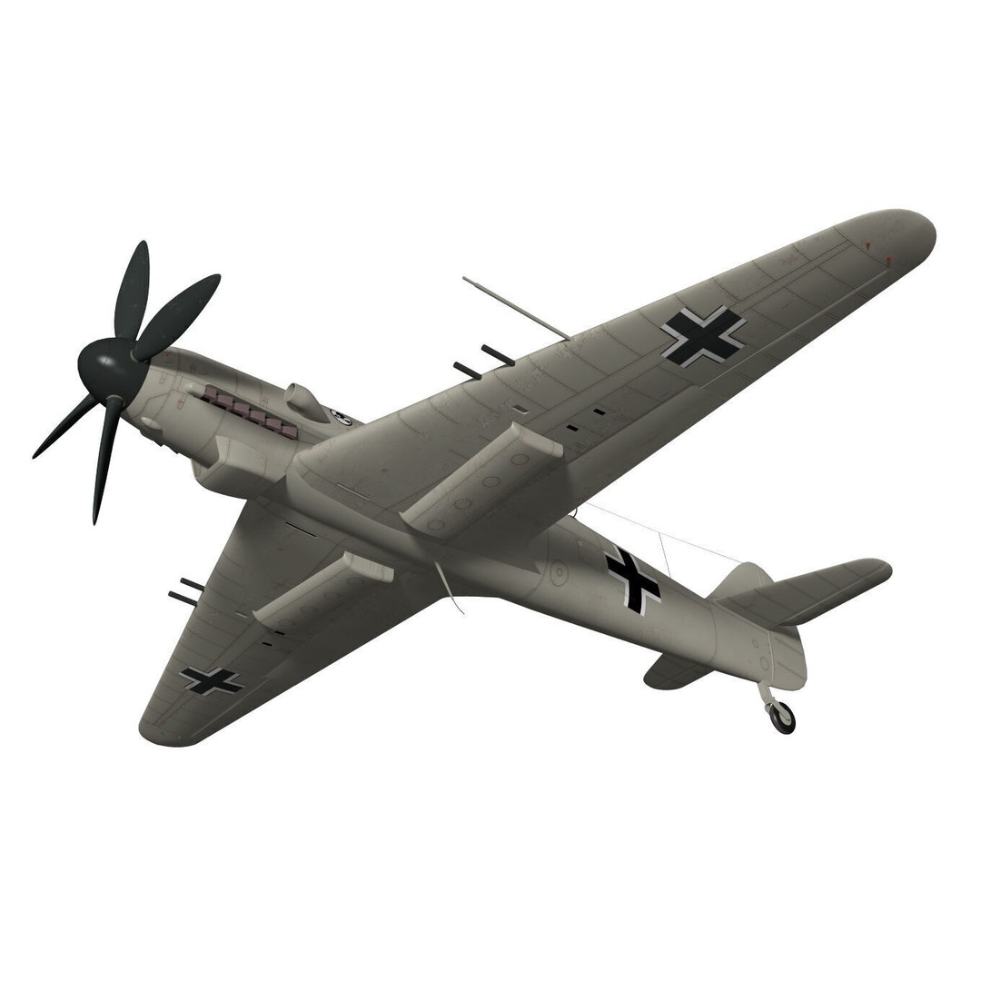 Skoda Kauba V5 3D Model – High Poly Military Aircraft, FBX - View 5