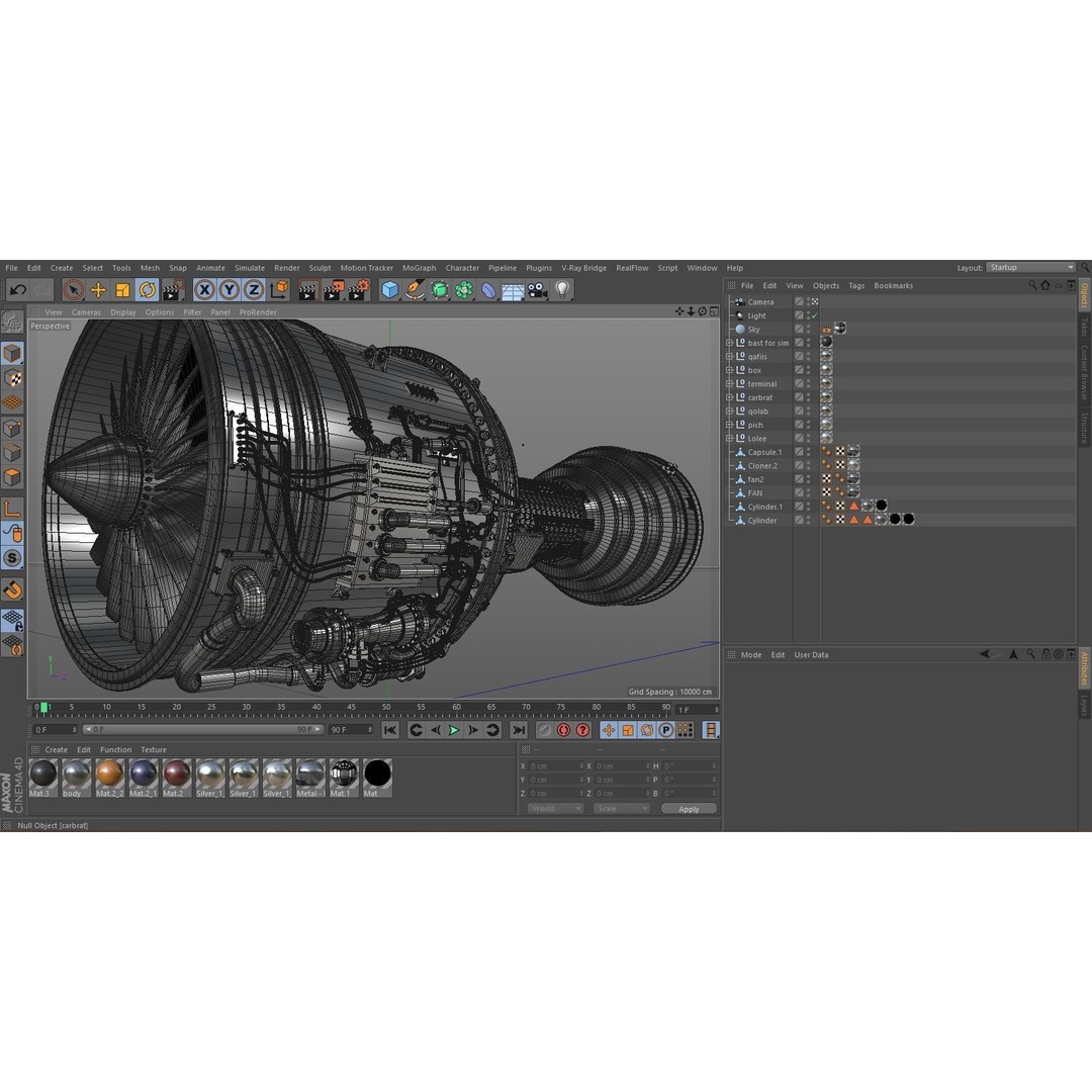 Boeing Jet Engine 3D Model – High Detail Aircraft Asset, FBX & OBJ - View 6
