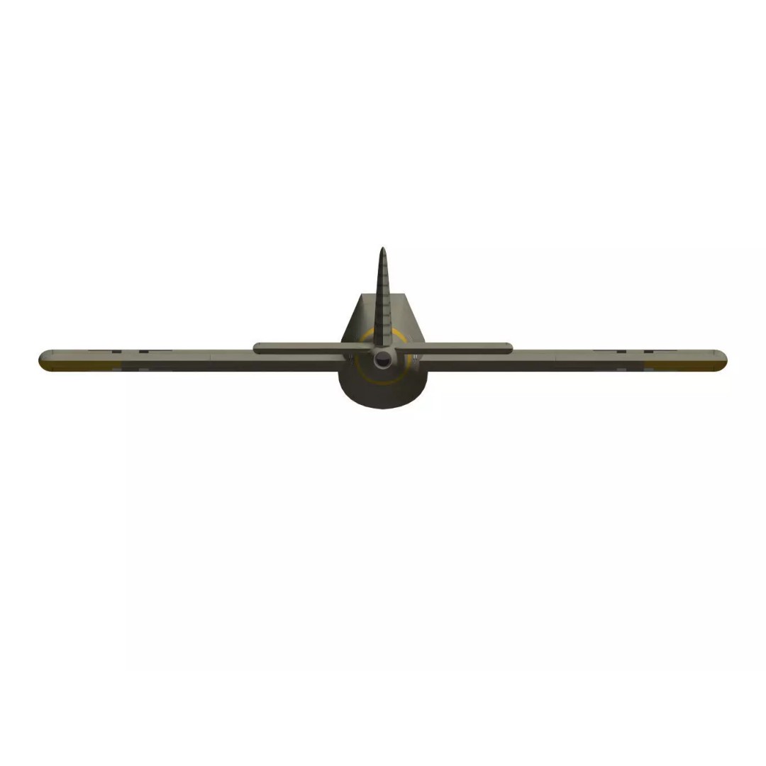 Zeppelin Rammer 3D Model – High Poly Military Aircraft, FBX - View 11