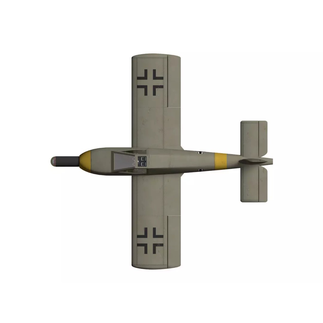Zeppelin Rammer 3D Model – High Poly Military Aircraft, FBX - View 12