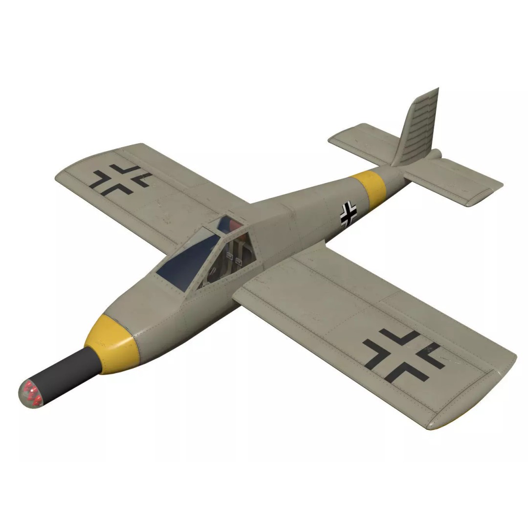 Zeppelin Rammer 3D Model – High Poly Military Aircraft, FBX - View 2