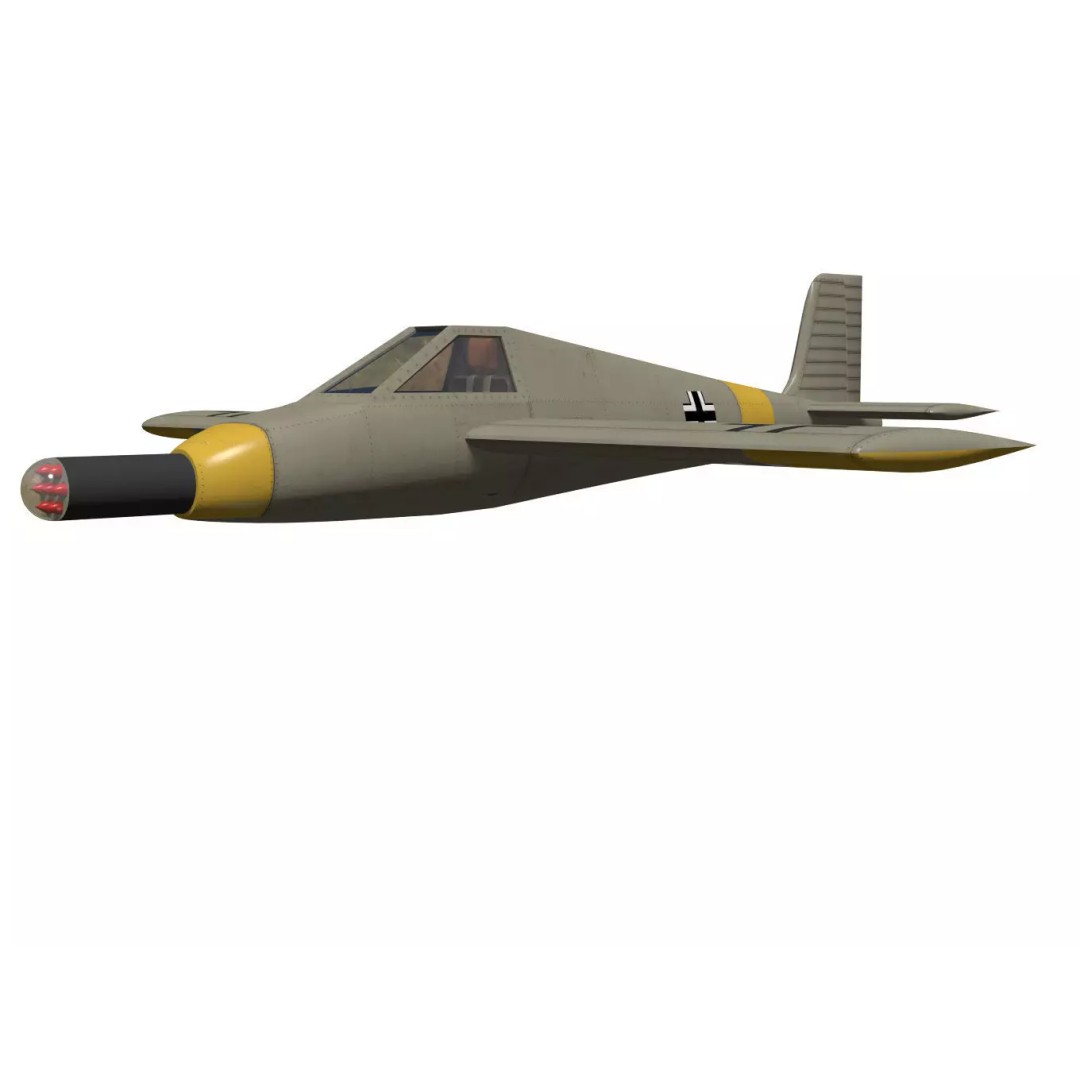 Zeppelin Rammer 3D Model – High Poly Military Aircraft, FBX - View 4