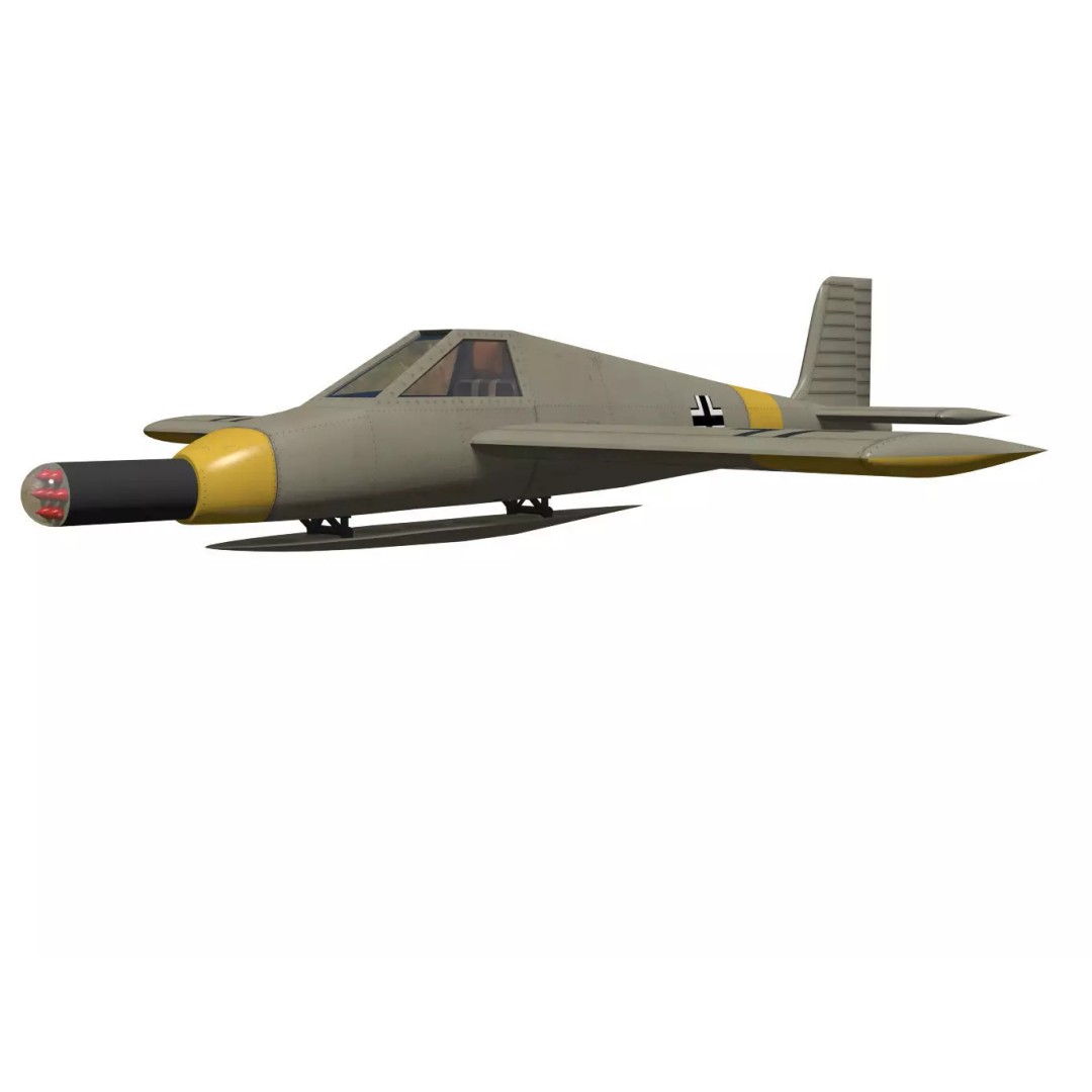 Zeppelin Rammer 3D Model – High Poly Military Aircraft, FBX - View 5