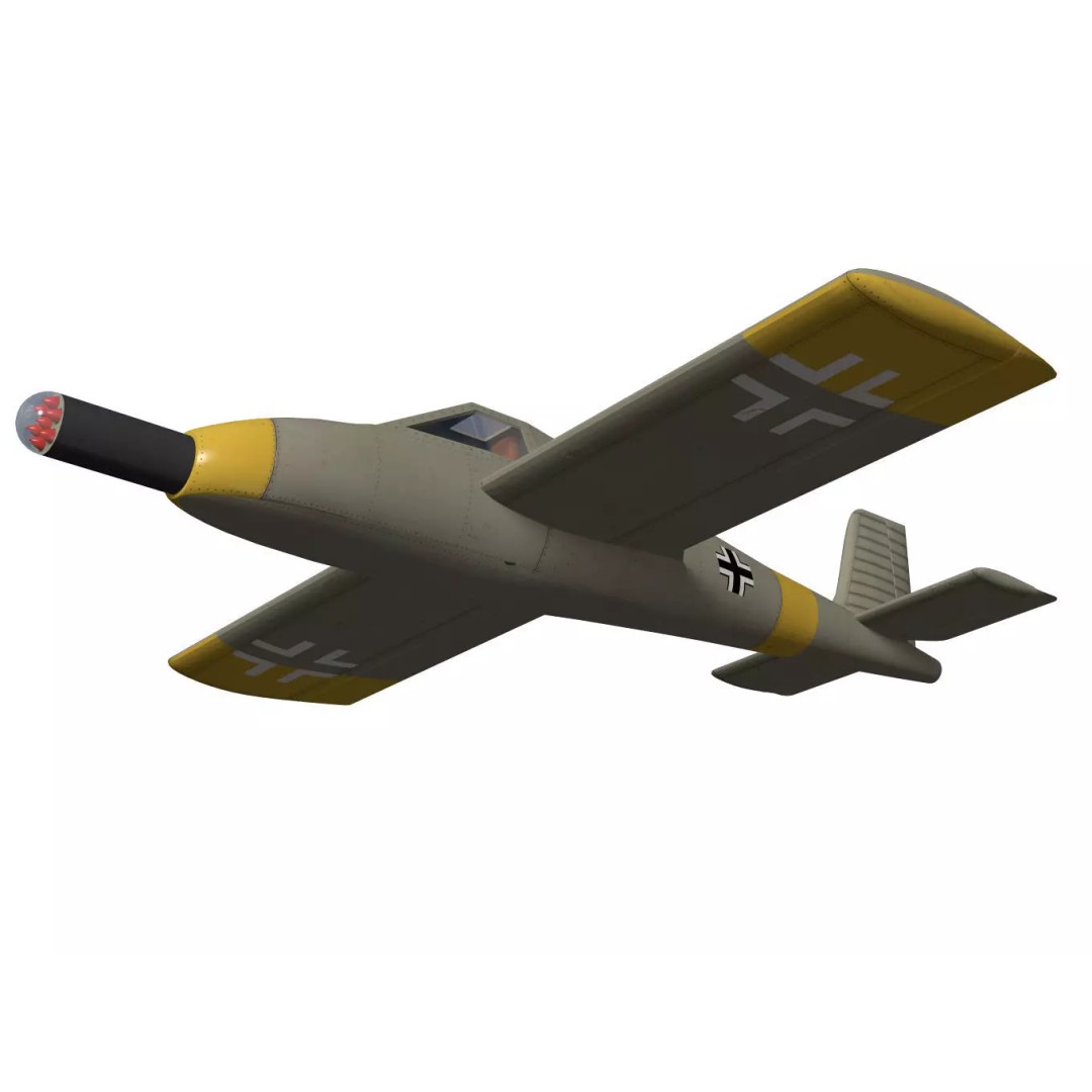 Zeppelin Rammer 3D Model – High Poly Military Aircraft, FBX - View 6