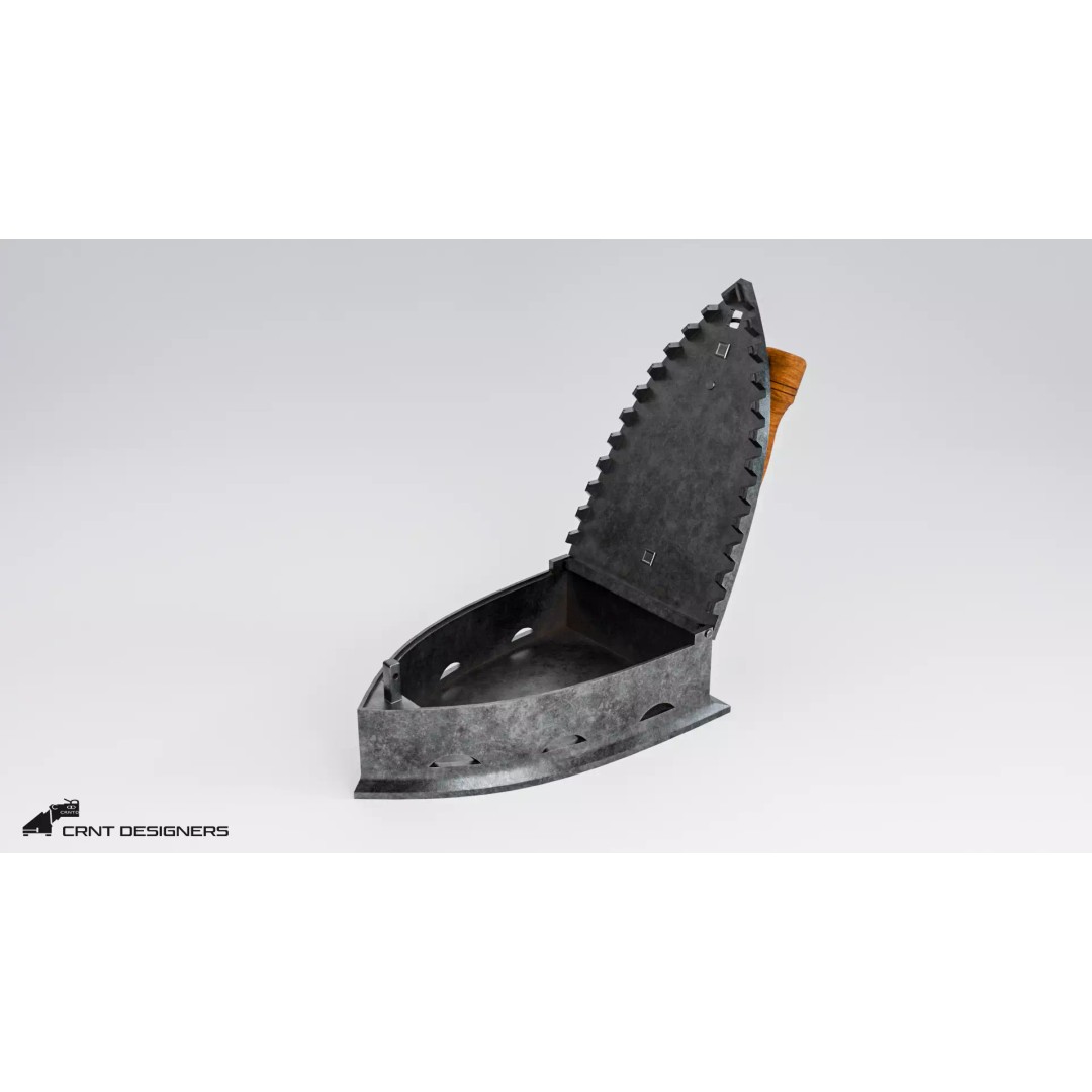 Vintage Coal Iron 3D Model – Low Poly PBR Asset, FBX, Blender - View 18
