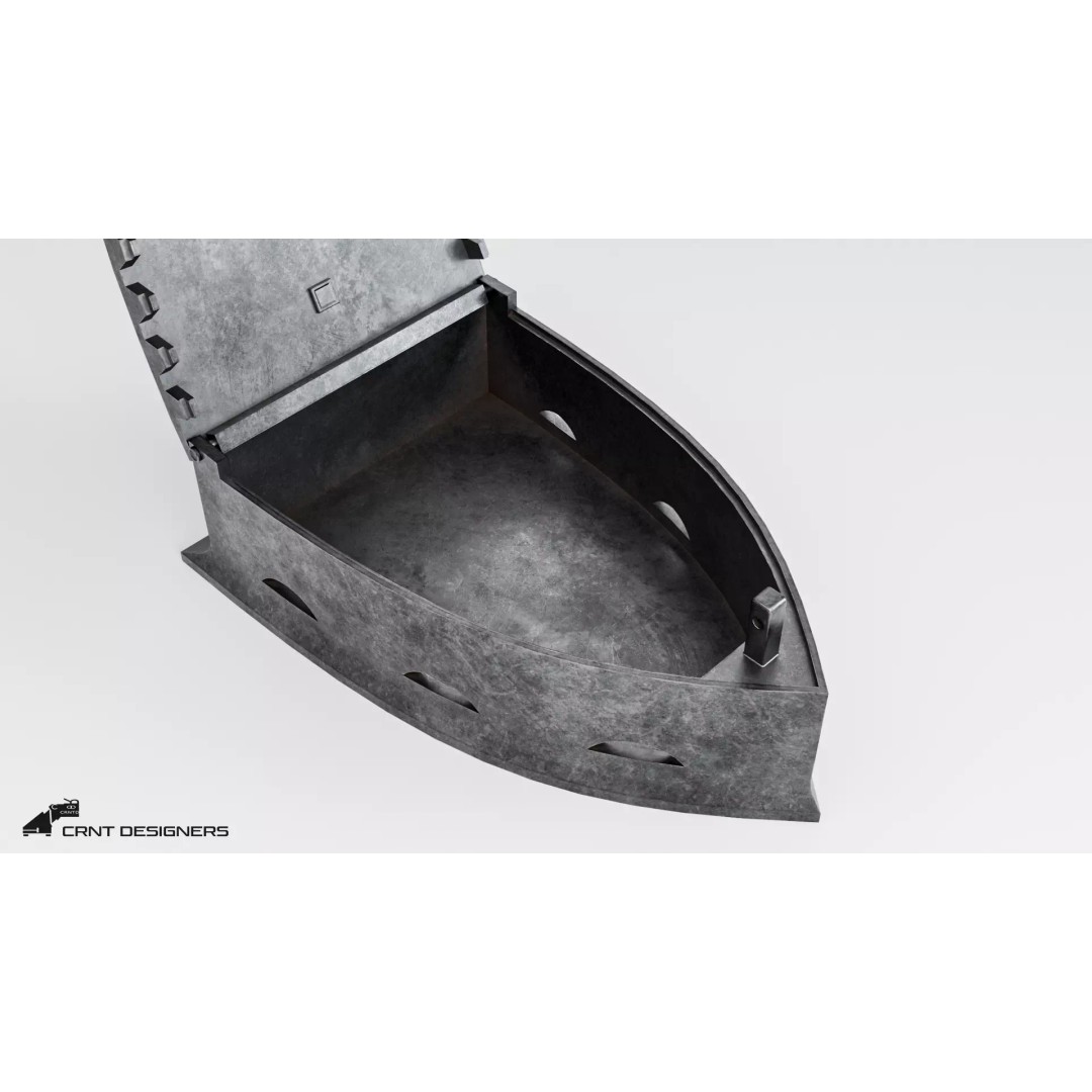 Vintage Coal Iron 3D Model – Low Poly PBR Asset, FBX, Blender - View 21