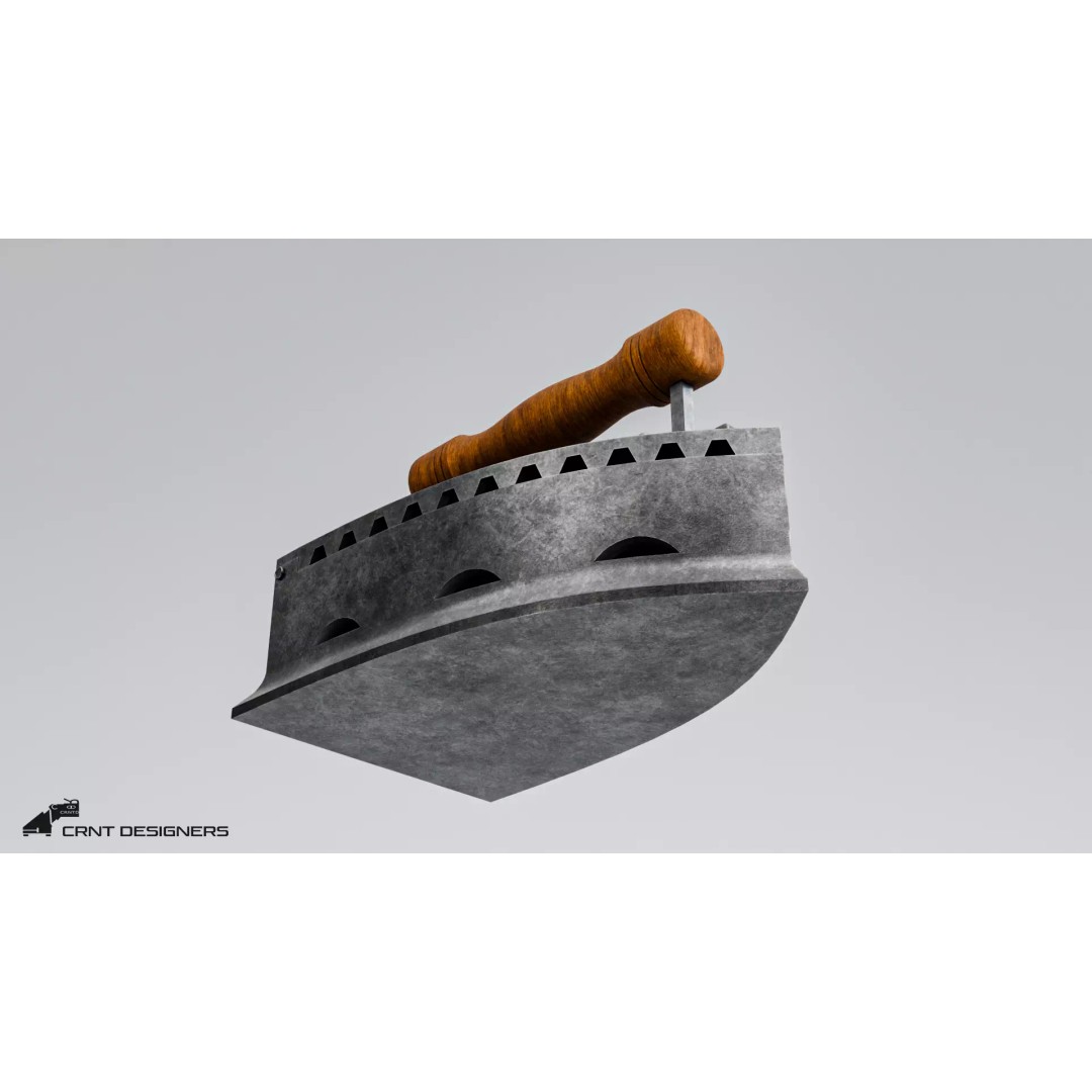 Vintage Coal Iron 3D Model – Low Poly PBR Asset, FBX, Blender - View 23