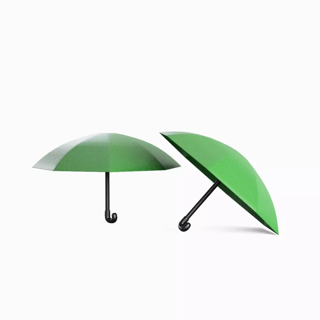 Stylized Umbrella 3D Model – Low Poly PBR Asset for Games, FBX, Blender - View 2